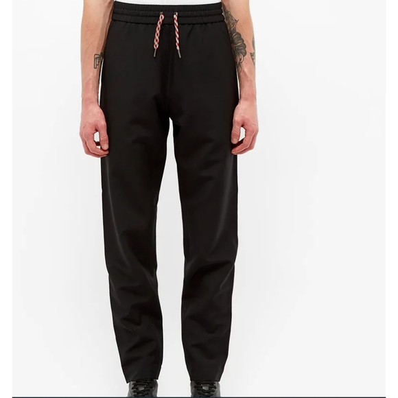 Man BURBERRY STRIPE TRACK PANTS BLACK Size 40 - Picture 2 of 10